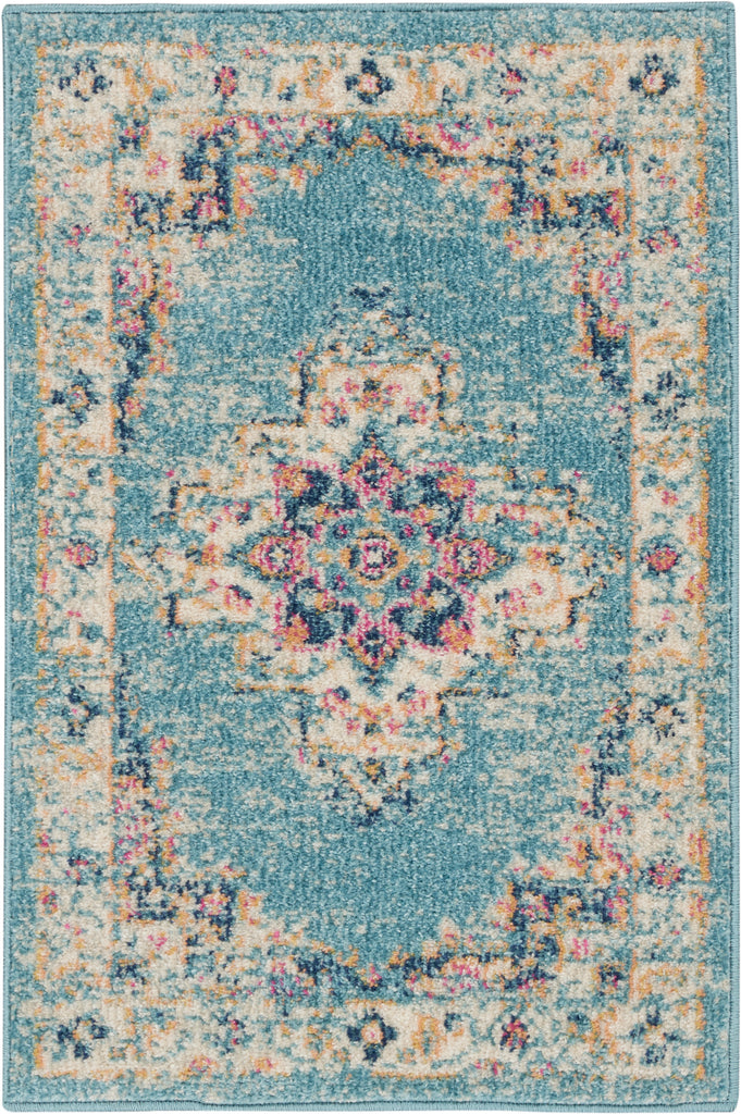 nourison passion psn03 light blue rug