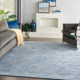 nourison venosa vsn01 blue ivory rug