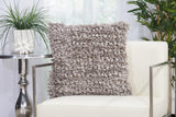 nourison shag dl658 grey pillow
