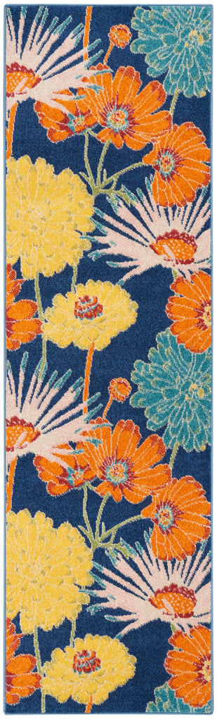 nourison allur alr06 navy multicolor rug