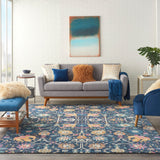 nourison passion psn01 navy rug