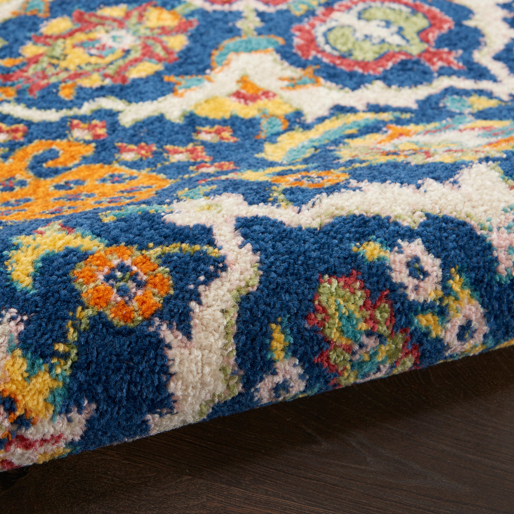 nourison allur alr03 navy multicolor rug