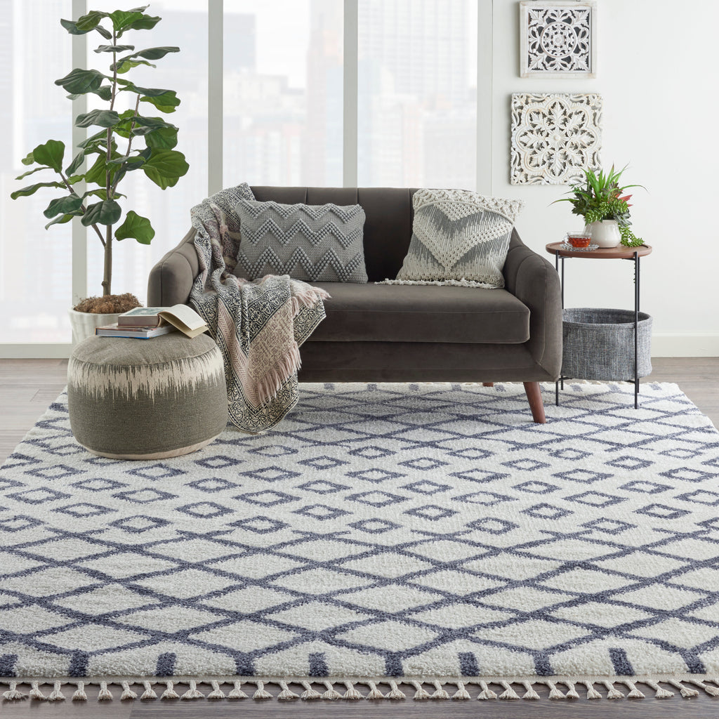 nourison moroccan shag mrs01 white rug