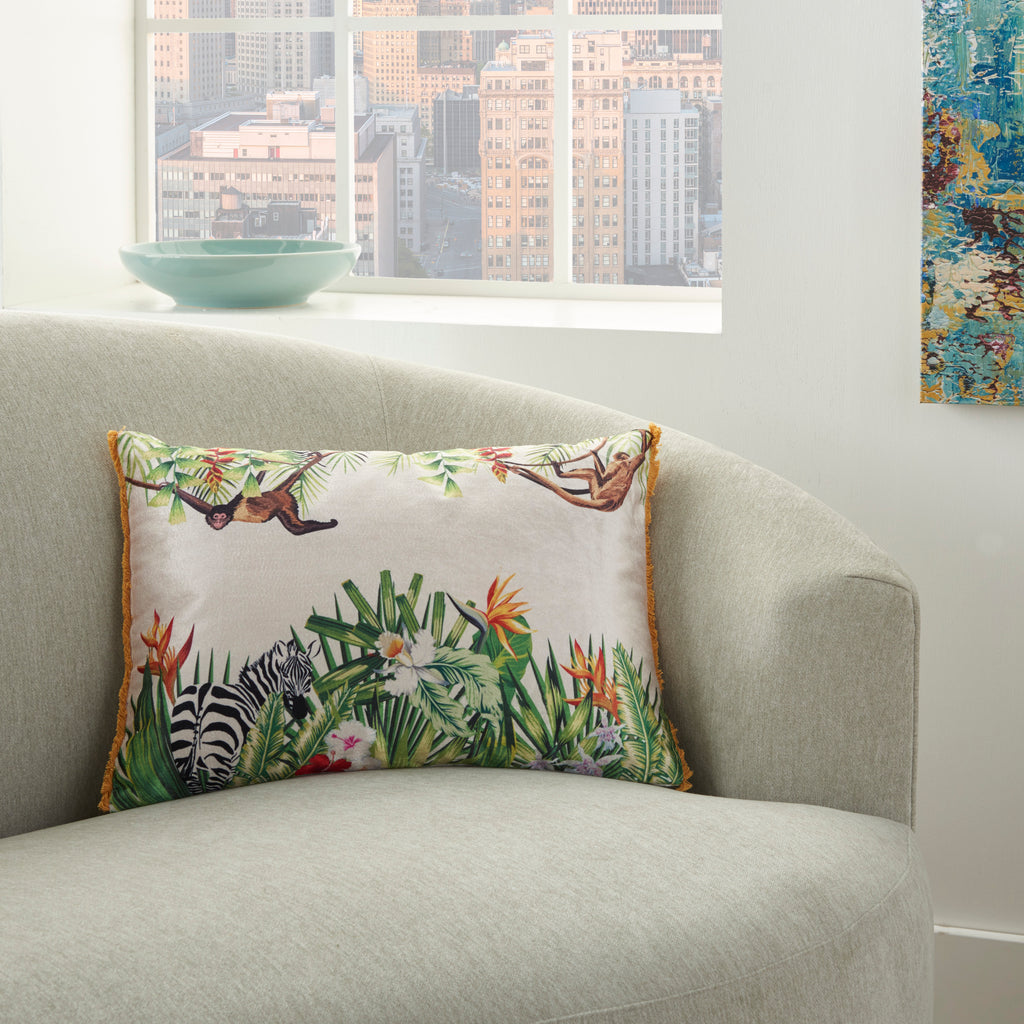 nourison life styles ac230 multicolor pillow