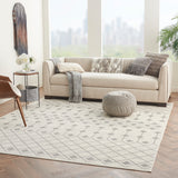 nourison grafix grf37 ivory grey rug