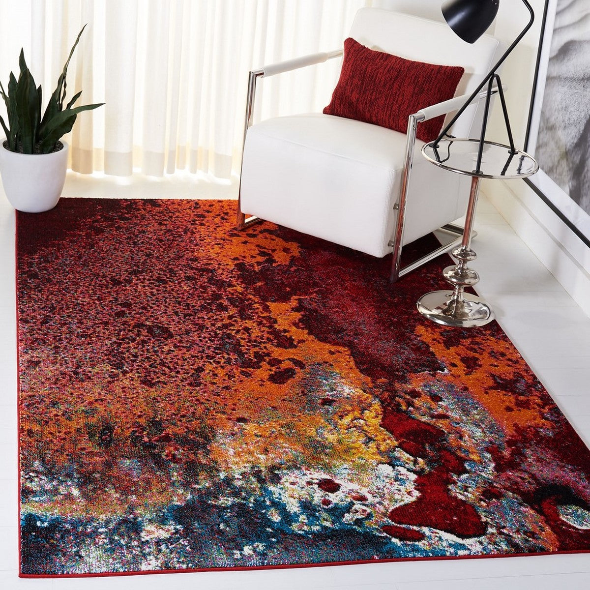 Safavieh Clearance Glacier GLA124Q Red Rug Rugs Done Right