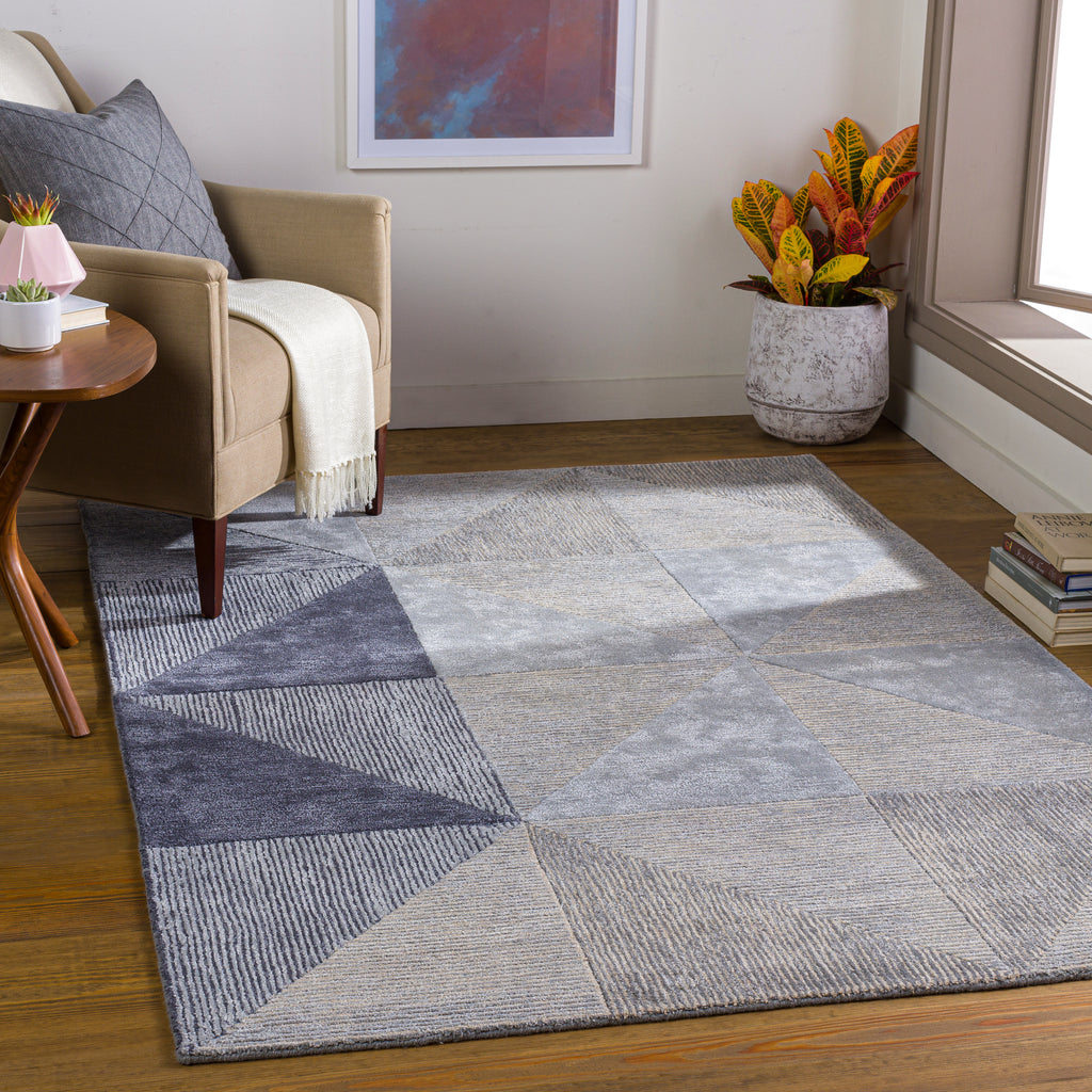 surya glasgow gls 2300 light gray rug