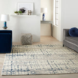 nourison twilight twi10 ivory navy rug