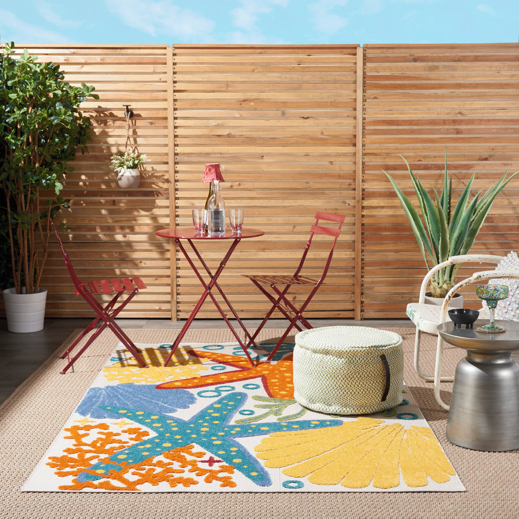 nourison aloha alh24 multicolor rug