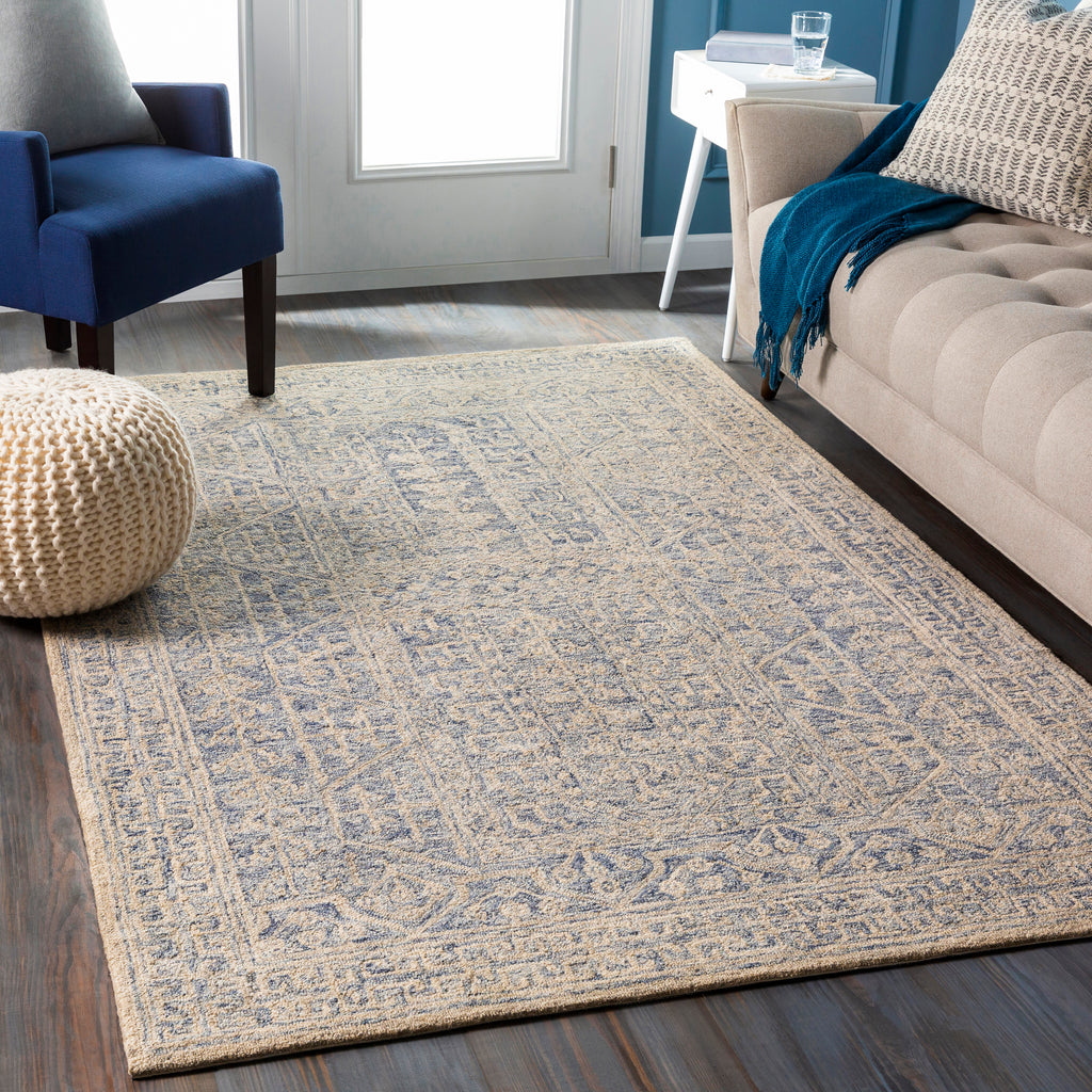 surya granada gnd 2318 dark blue rug
