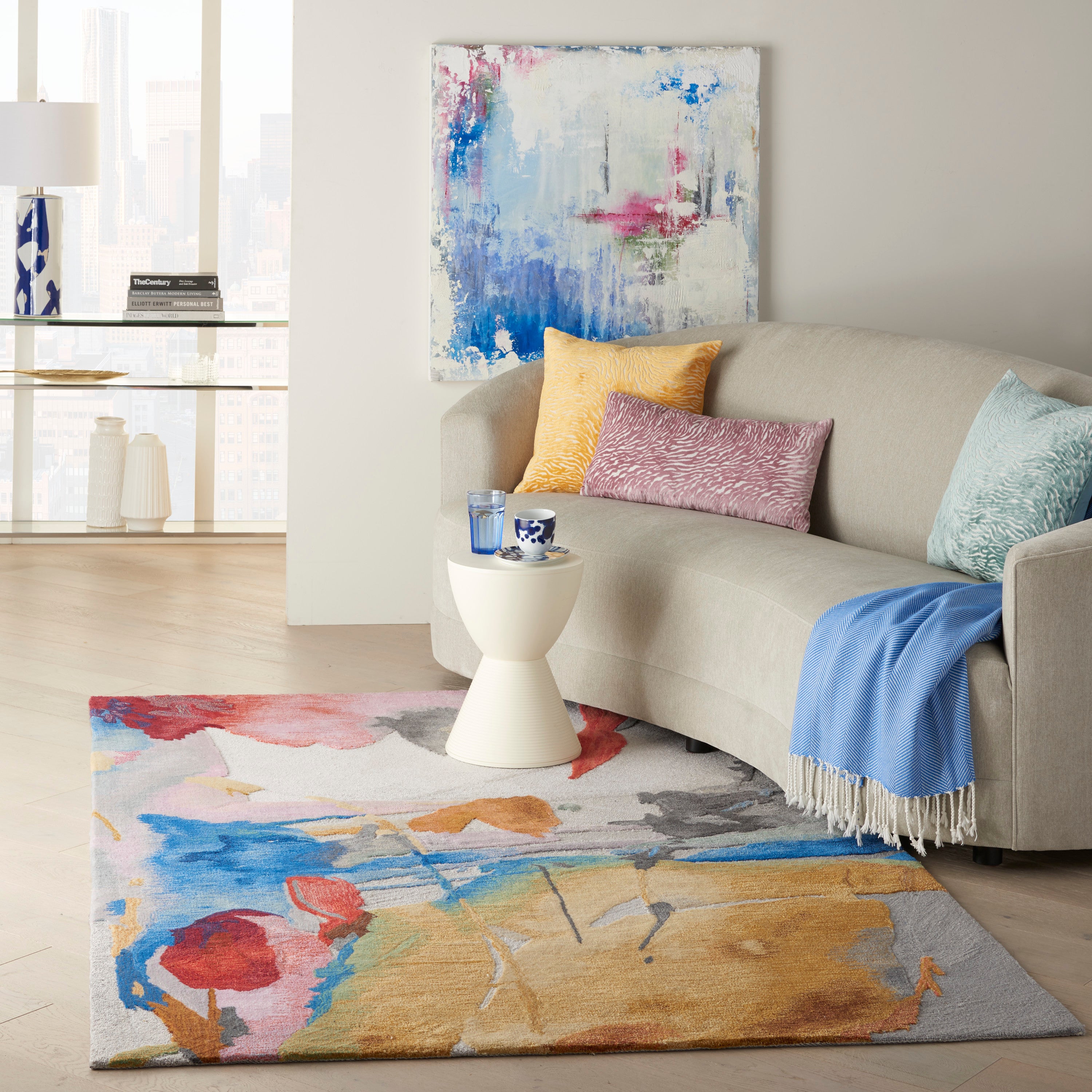 Nourison Symmetry SMM11 Multicolor Rug – Rugs Done Right