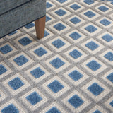 nourison aloha alh26 blue grey rug