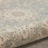 nourison living treasures li15 aqua ivory rug