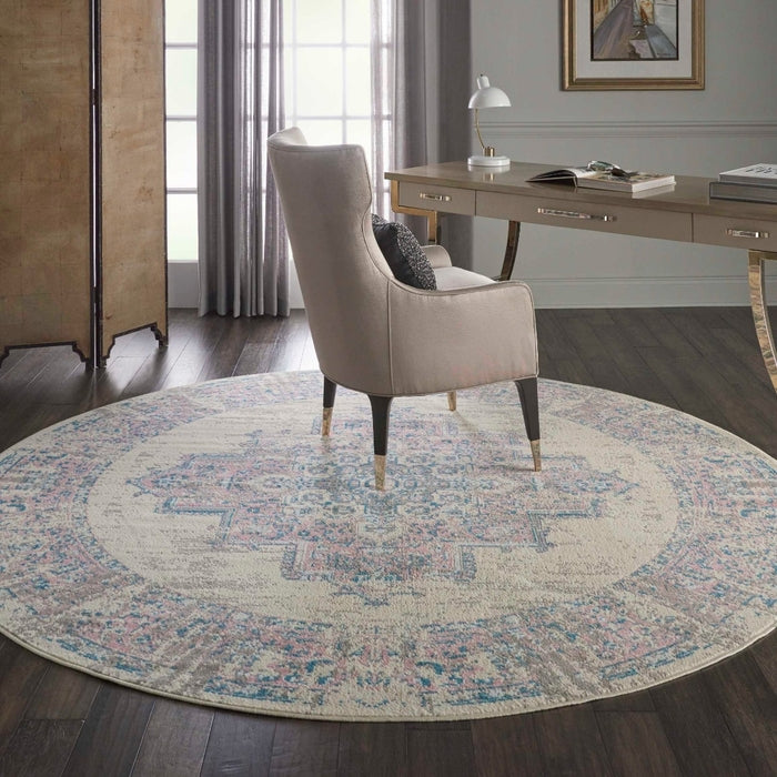 Nourison Clearance Grafix GRF14 Ivory Pink Rug