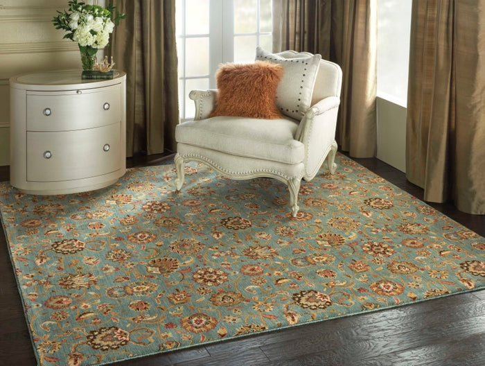 Nourison Grand Parterre PT01 Blue Rug