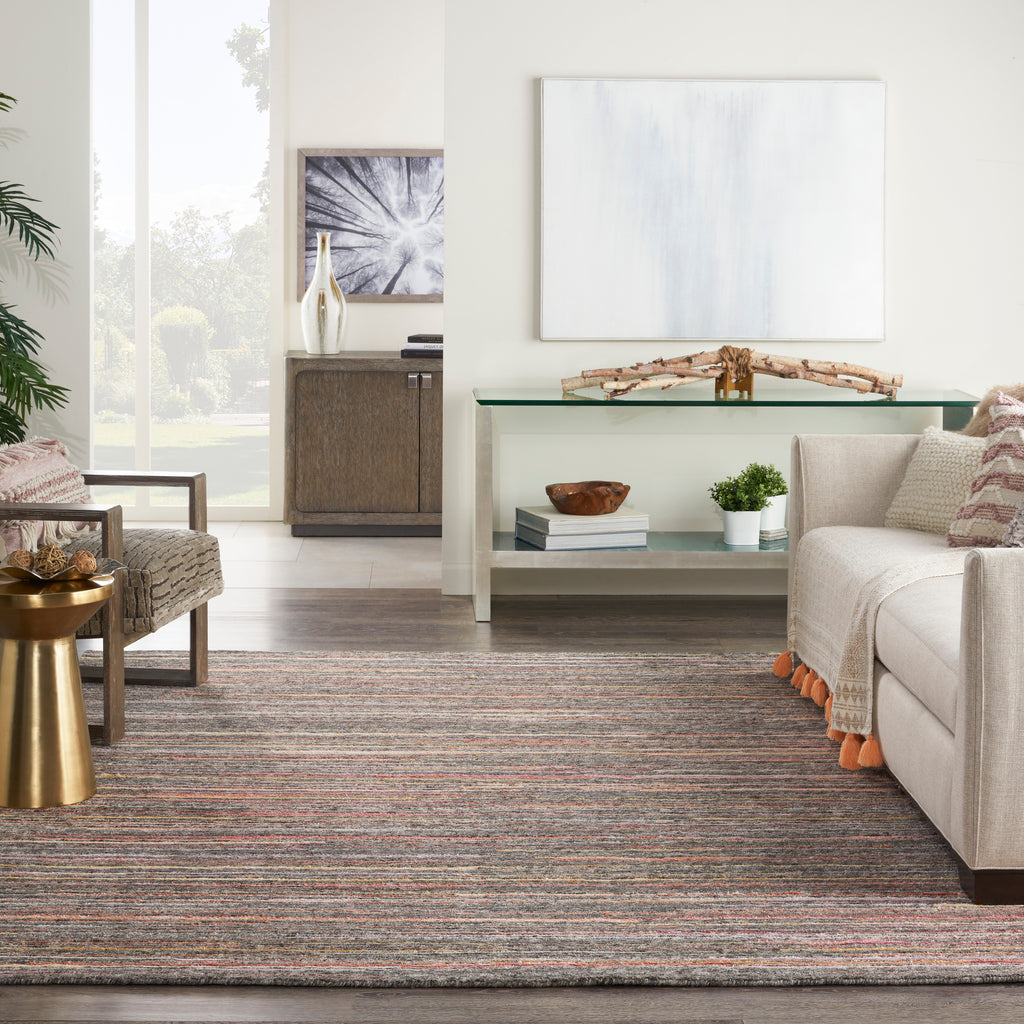 nourison plateau pae01 grey flame rug