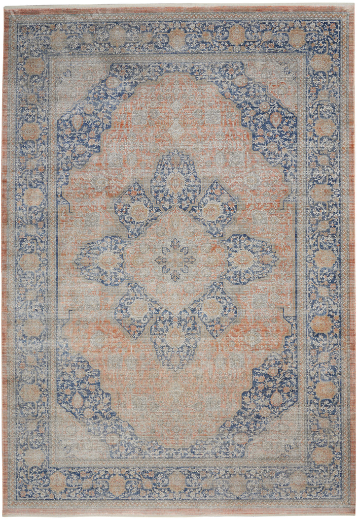 nourison silken allure stn07 blush multi rug