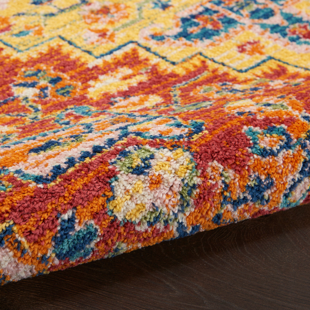 nourison allur alr04 red multicolor rug