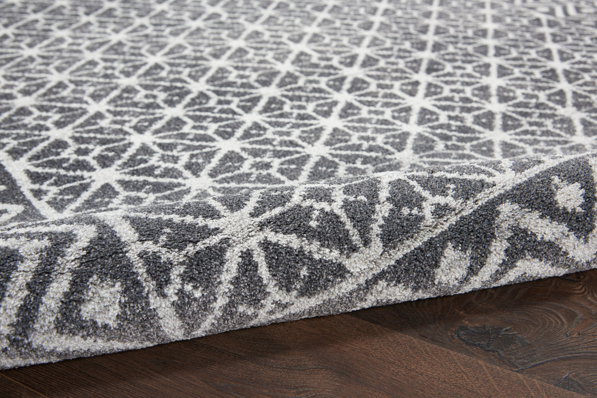 nourison palermo pmr02 charcoal silver rug