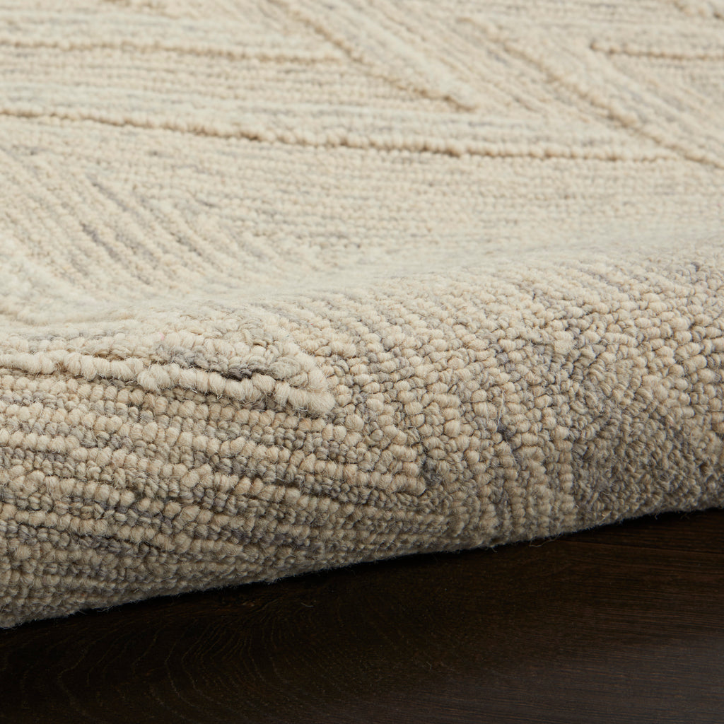 nourison interlock itl04 ivory grey rug