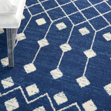 nourison grafix grf37 navy rug
