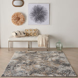 nourison tangra tnr01 grey multi rug