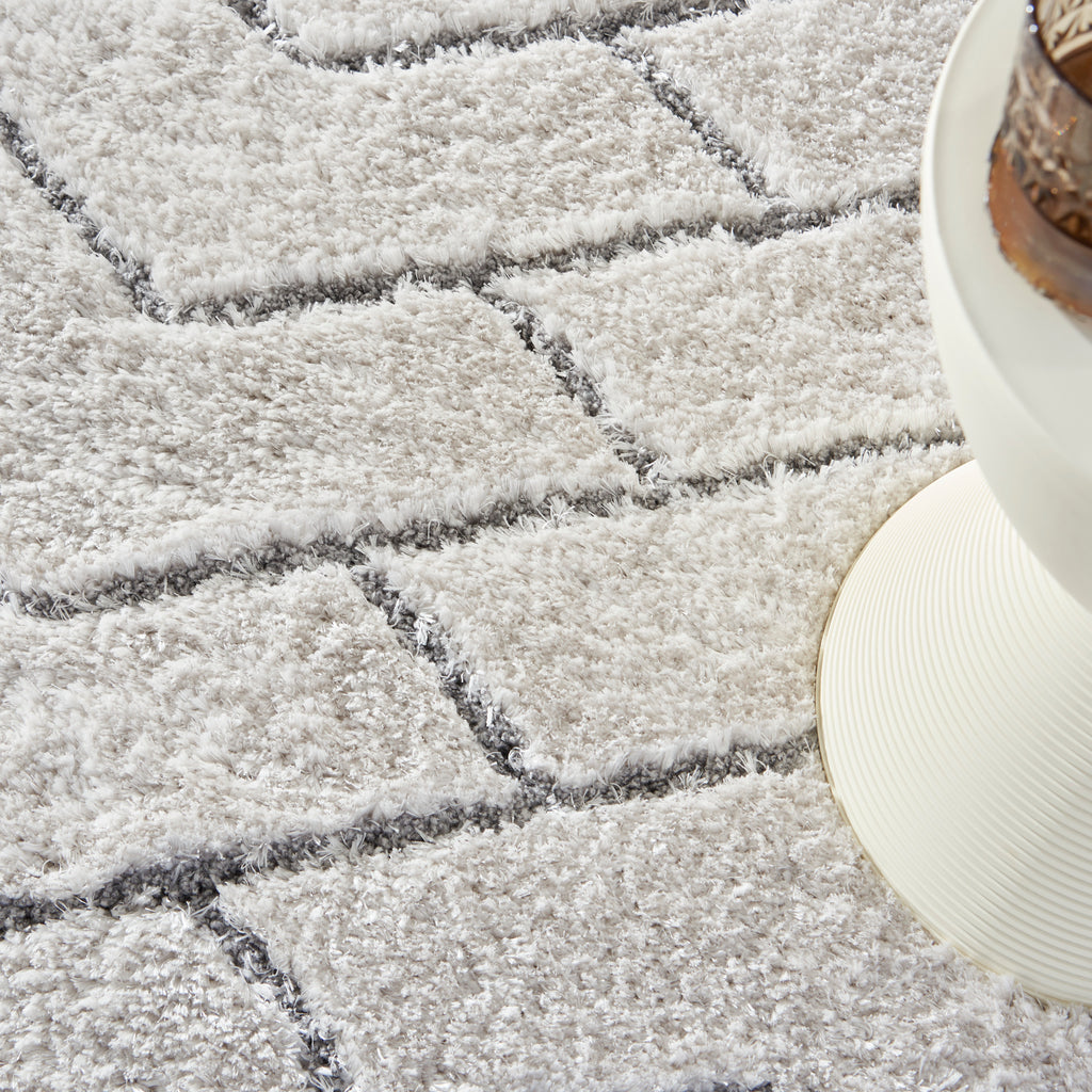 nourison dreamy shag drs03 ivory grey rug