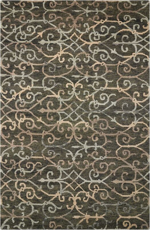 Nourison Clearance Tahoe Modern MTA05 Charcoal Rug