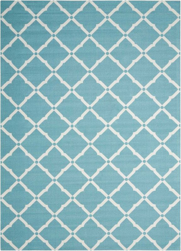 Nourison Clearance & Garden RS087 Aqua Rug