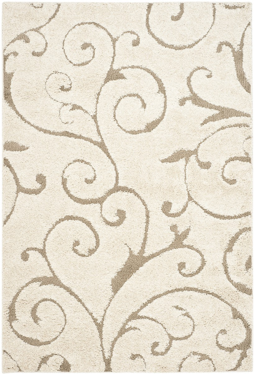 Safavieh Clearance Florida Shag SG455-1113 Cream Beige Rug