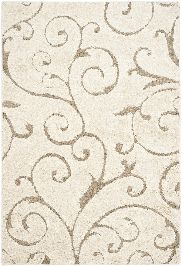 Safavieh Clearance Florida Shag SG455-1113 Cream Beige Rug