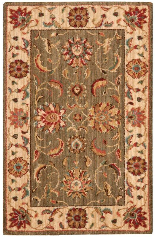 Nourison Clearance Living Treasures LI04 Green Rug