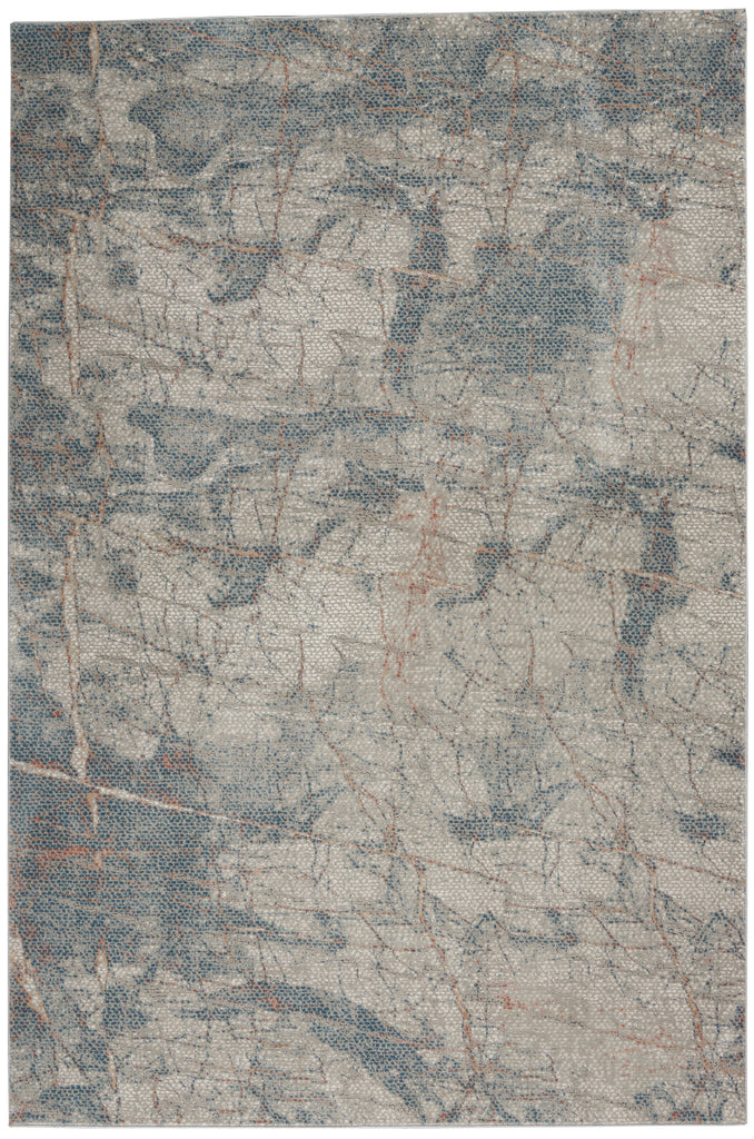 nourison rustic textures rus15 light grey blue rug