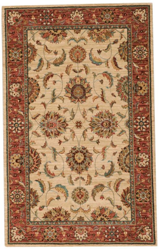 Nourison Clearance Living Treasures LI04 Ivory Red Rug