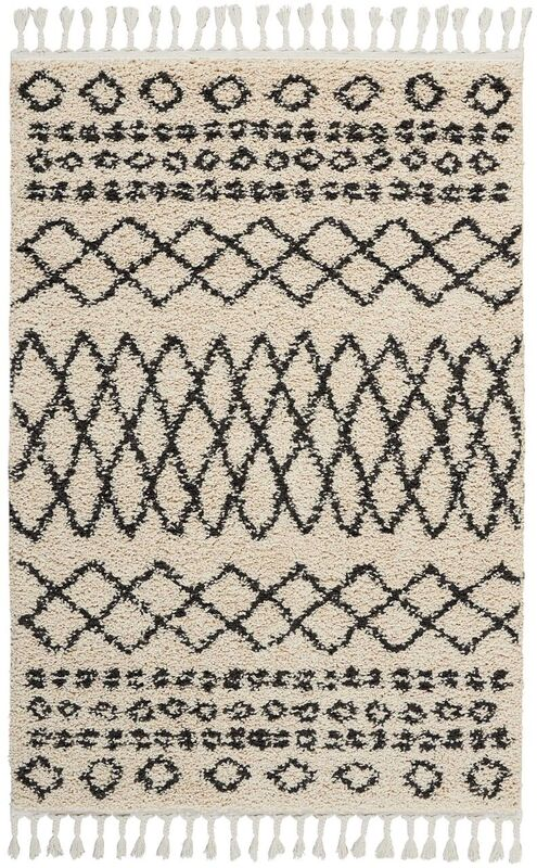 Nourison Clearance Moroccan Shag MRS02 Cream Rug