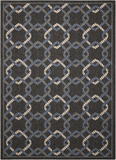 Nourison Clearance Caribbean CRB16 Charcoal Rug