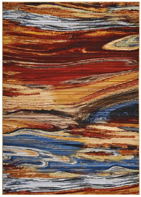 Nourison Chroma CRM04 Lava Flow Rug