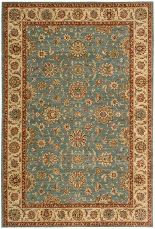 Nourison Clearance Living Treasures LI05 Aqua Rug
