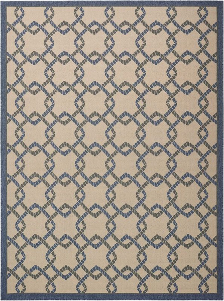 Nourison Clearance Caribbean CRB16 Ivory/Blue Rug