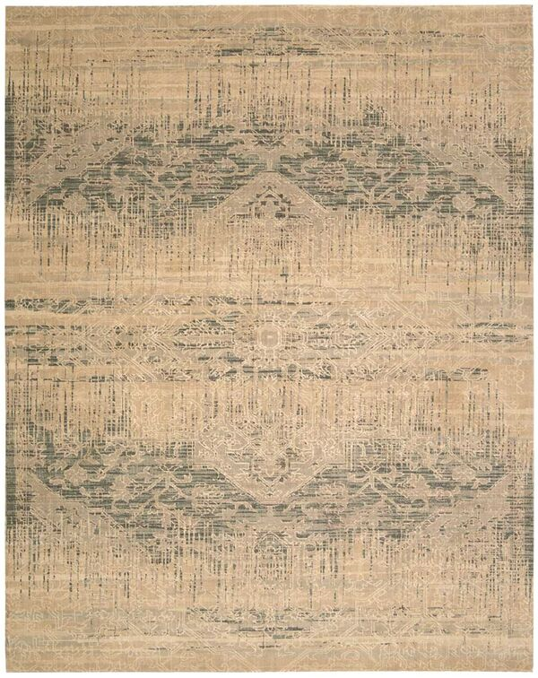 Nourison Clearance Silk Elements SKE27 Beige Rug
