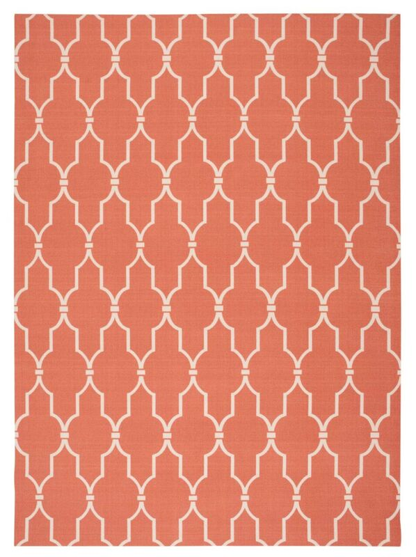 Nourison Clearance & Garden RS087 Orange Rug