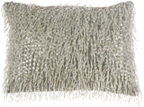 nourison luminescence z0727 silver pillow