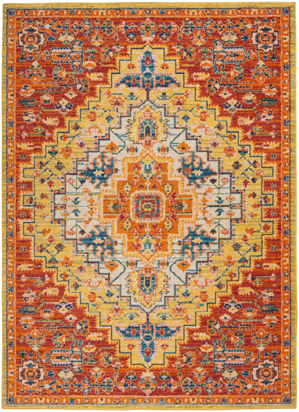 nourison allur alr04 red multicolor rug