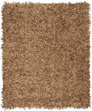 Safavieh Clearance Leather Shag LSG601E Light Gold Rug