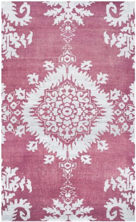 Fuschia | Contemporary Medallion Wool Rug with Silk Accents | Safavieh ...