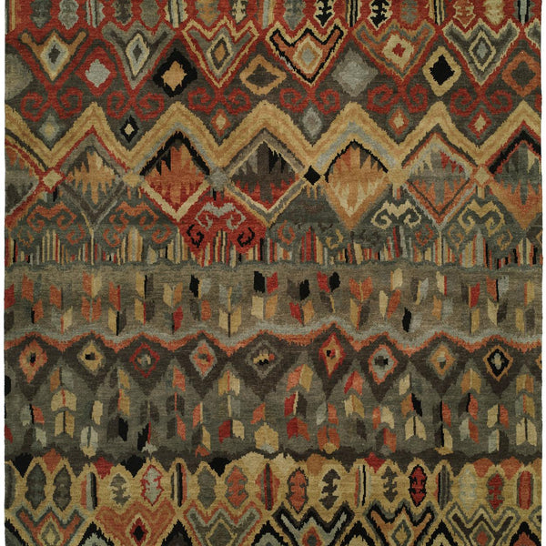 Rugs Done Right Acton AT51 Steel Blue / Earth Tones Rug