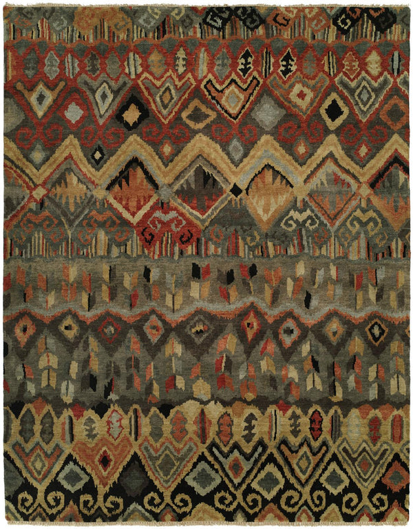 Rugs Done Right Acton AT51 Steel Blue / Earth Tones Rug
