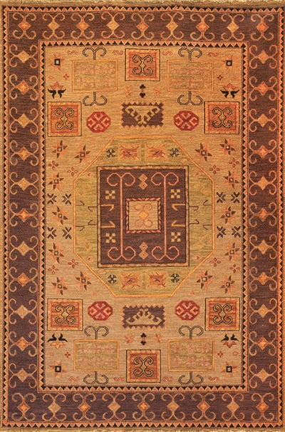 Tibet Rug Company Kazak KAZAK7 Light Brown Rug