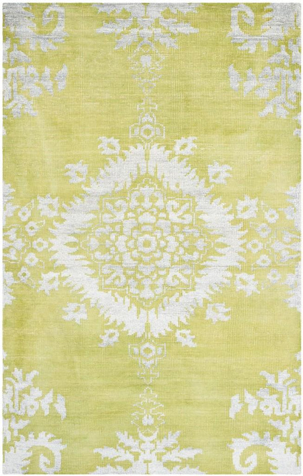 Safavieh Clearance Stone Wash STW235A Chartreuse Rug
