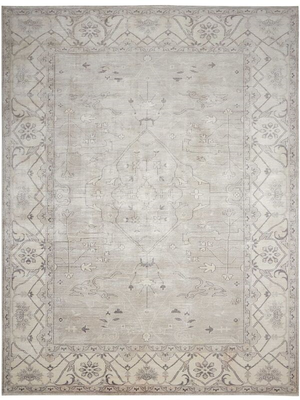Nourison Aldora ALD01 Silver Rug